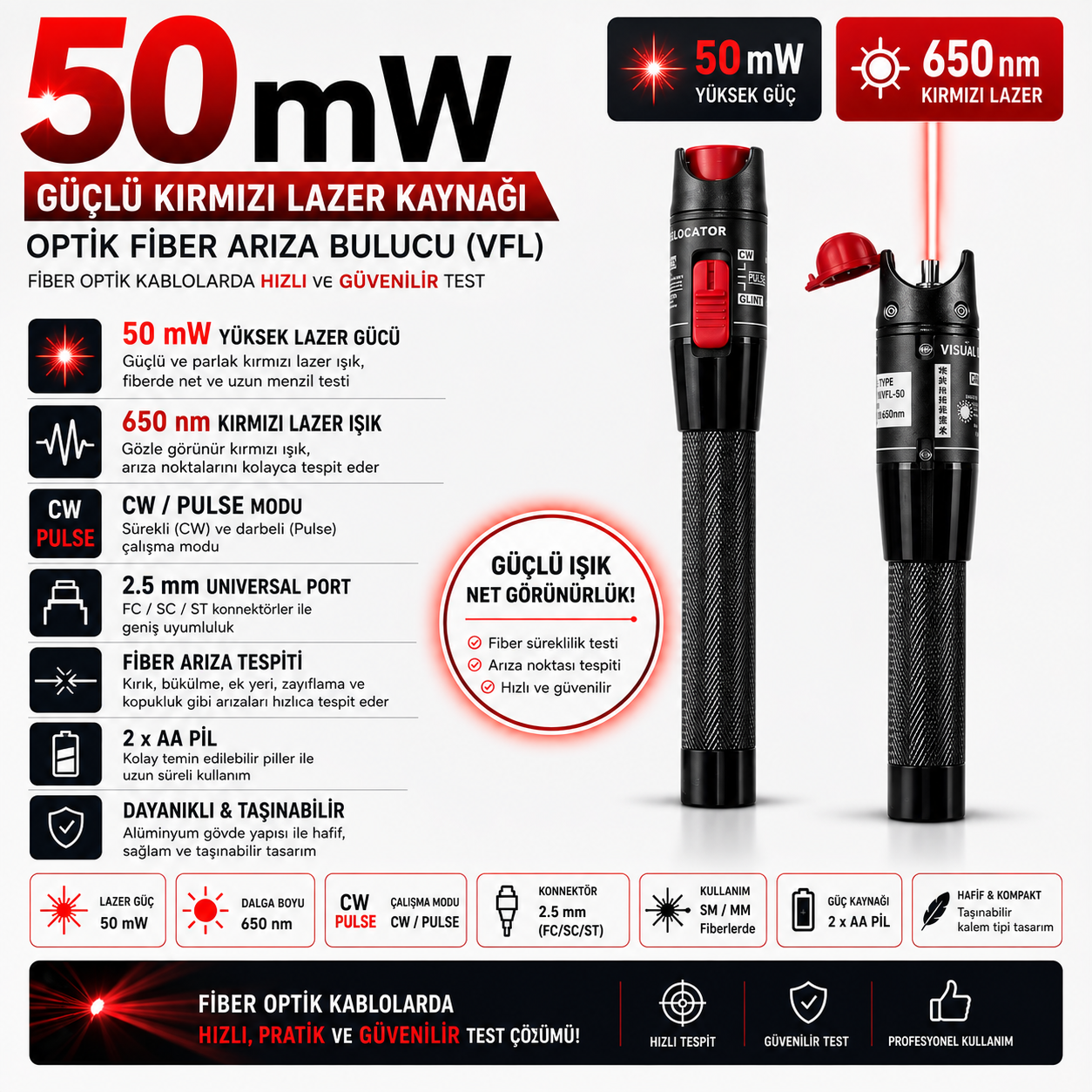 Oem 50Mw Görsel Işık Kaynagı