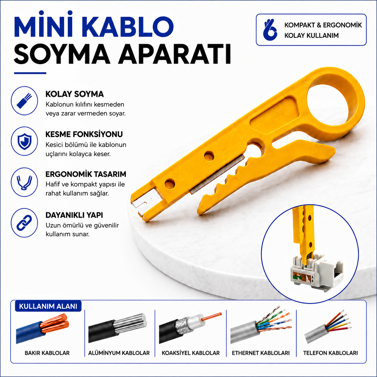 Mını Kablo Soyma Aparatı