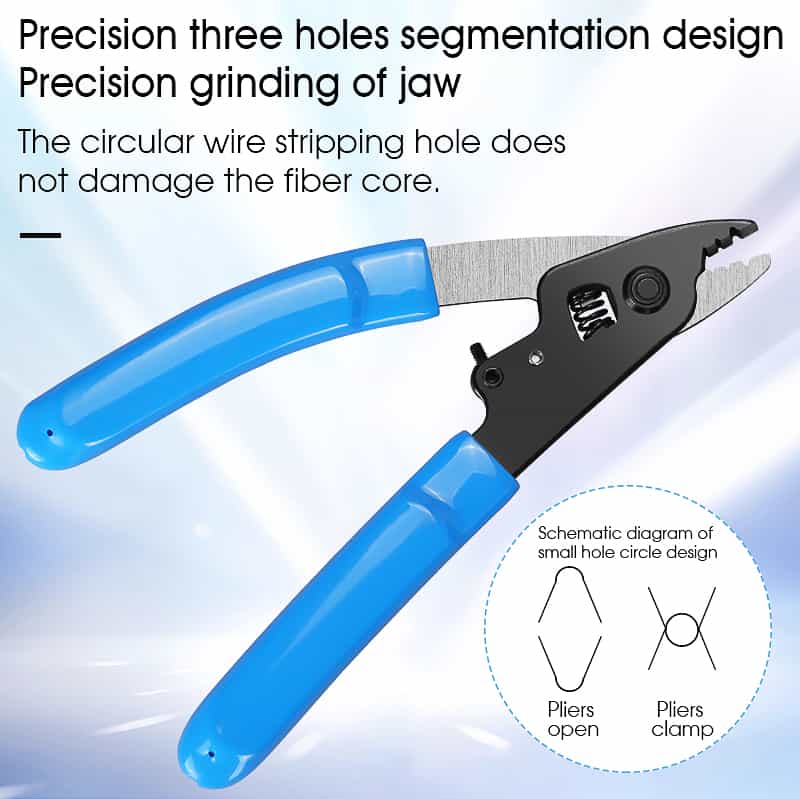 CFS-3 FİBER OPTİK EGİK TİP MAVİ KABLO SIYIRICI