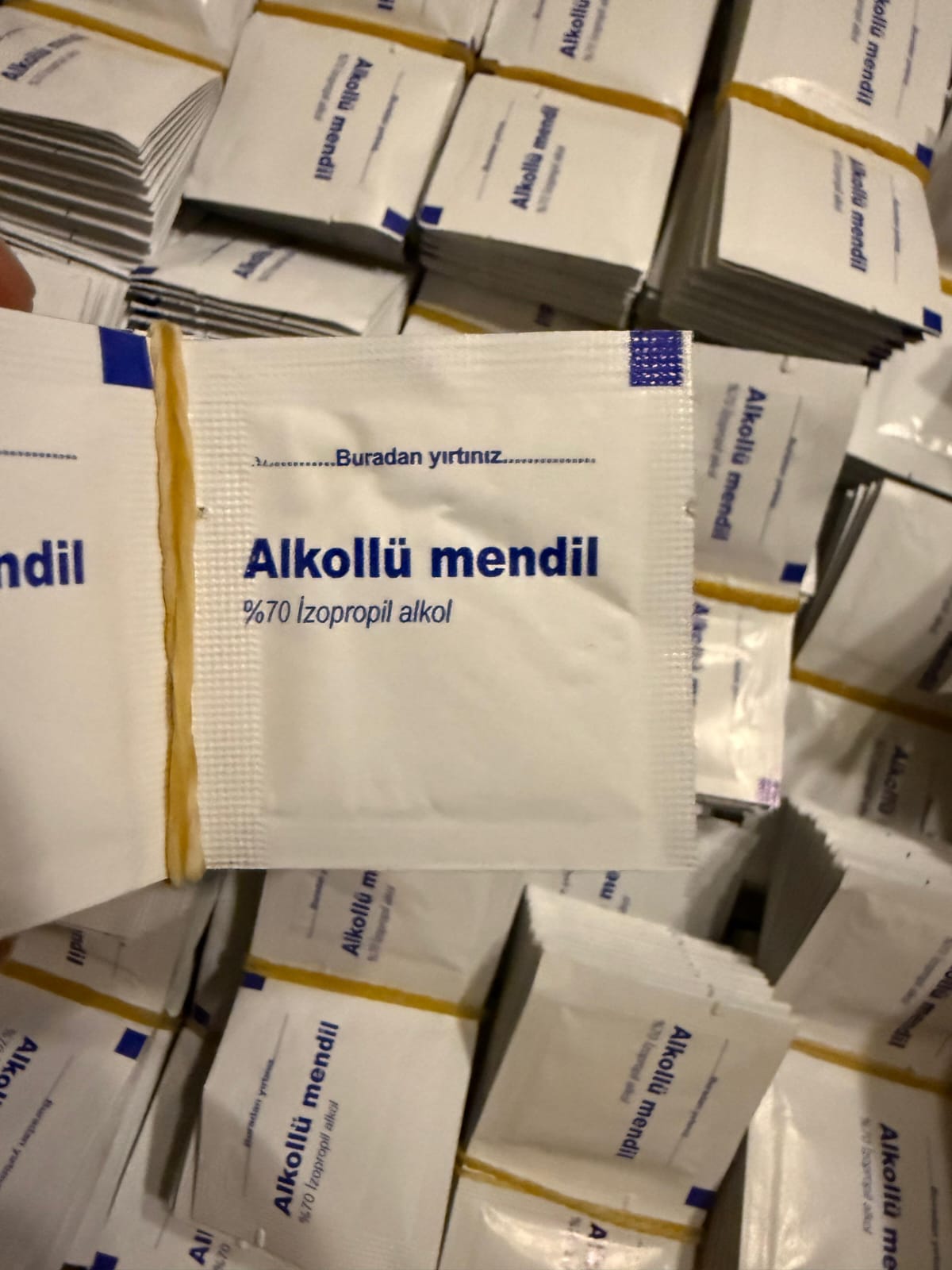 %70 İZOPROPİL ALKOLLÜ PED