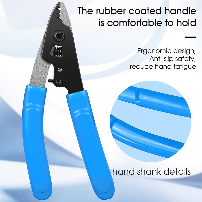 CFS-3 FİBER OPTİK EGİK TİP MAVİ KABLO SIYIRICI