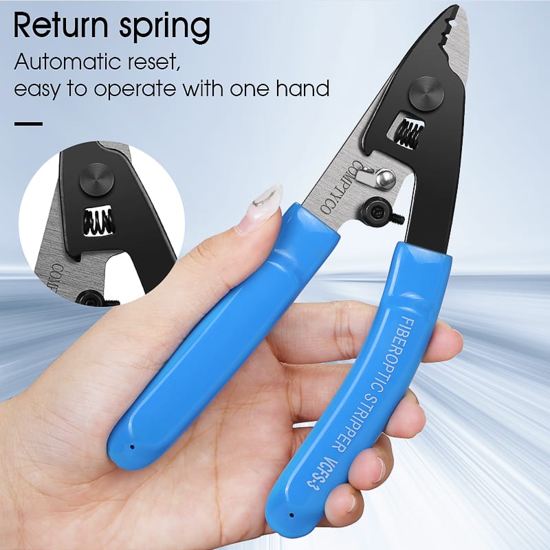 CFS-3 FİBER OPTİK EGİK TİP MAVİ KABLO SIYIRICI