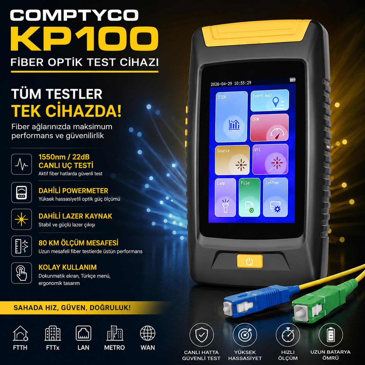 COMPTYCO KP100-S 1550nm Mini OTDR