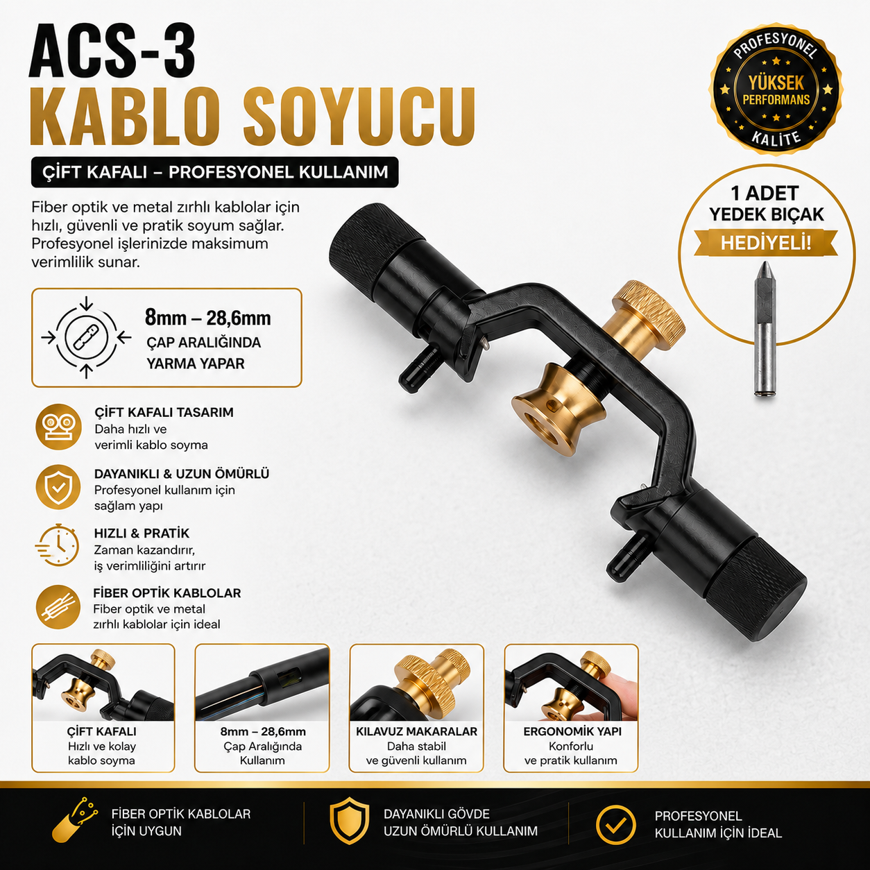 ACS-3 Çift Kafa Zırh Yarma Aparatı